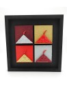Quadro Vesuvio Multicolor 25x25 da parete -ALLERIA