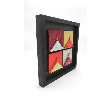 Quadro Vesuvio Multicolor 25x25 da parete -ALLERIA