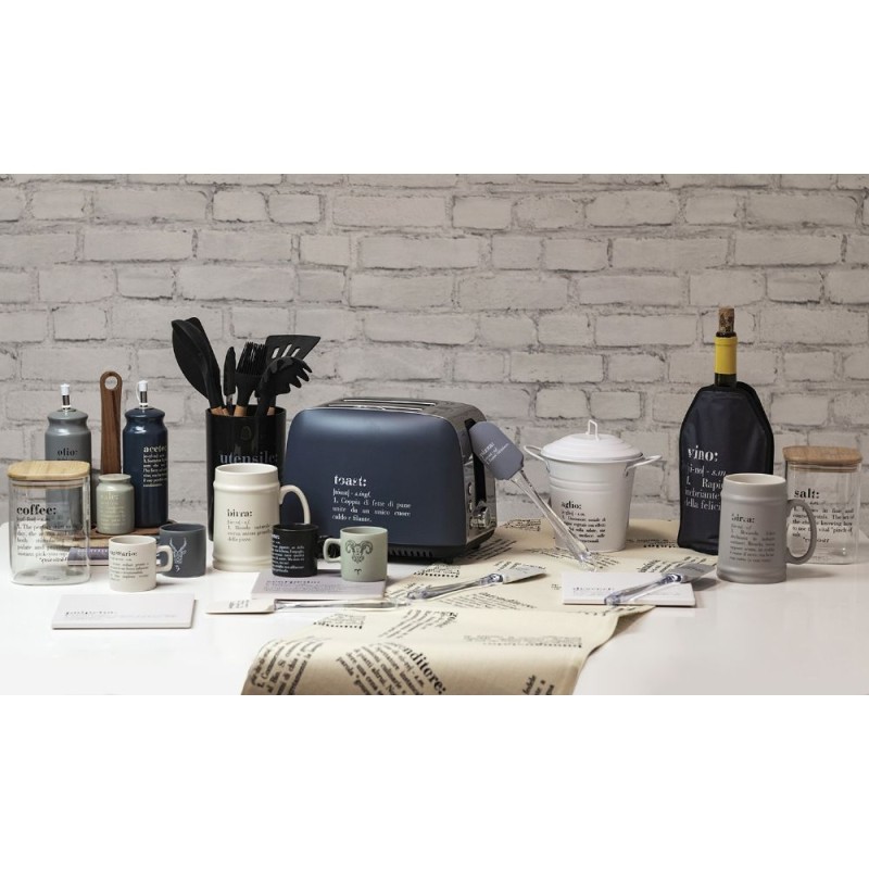 Victionary set condimenti con base in legno: olio aceto sale e pepe design raffinato per una tavola perfetta -VILLA D' ESTE