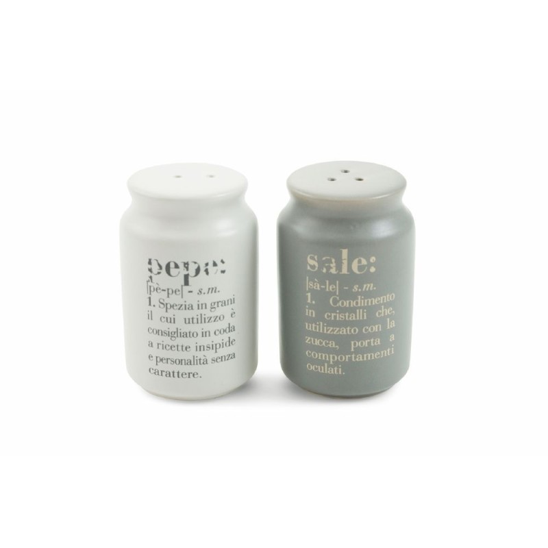 Victionary set condimenti con base in legno: olio aceto sale e pepe design raffinato per una tavola perfetta -VILLA D' ESTE