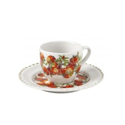 TAZZINA CAFFE LE PRIMIZIE SET 4 PZ PORCELLANA -BRANDANI 2