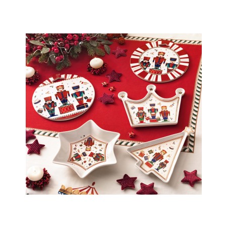 DECORATION LO SCHIACCIANOCI SOTTOPENTOLA CERAMICA/SUGHERO -BRANDANI