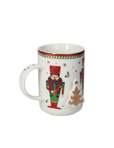 Tazza - Mug Natalizia con decorazione Natalizia " Lo Schiaccianoci " -BRANDANI