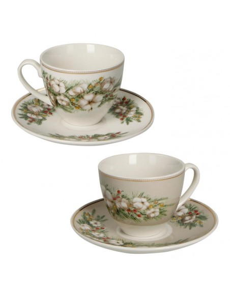 BATUFFOLI SET. 2 PZ. - TAZZINA CAFFE' -BRANDANI