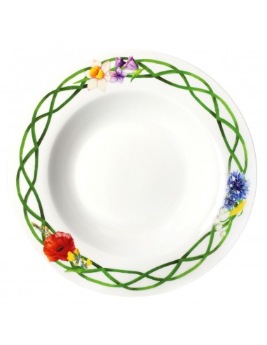 TAVOLA 18 PEZZI FIORI DI CAMPO PORCELLANA -BRANDANI