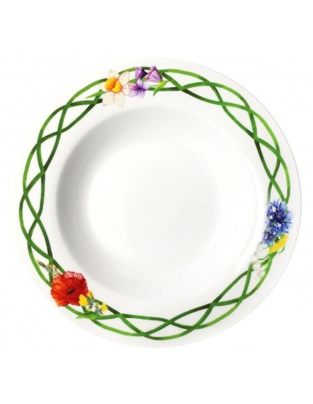 TAVOLA 18 PEZZI FIORI DI CAMPO PORCELLANA -BRANDANI