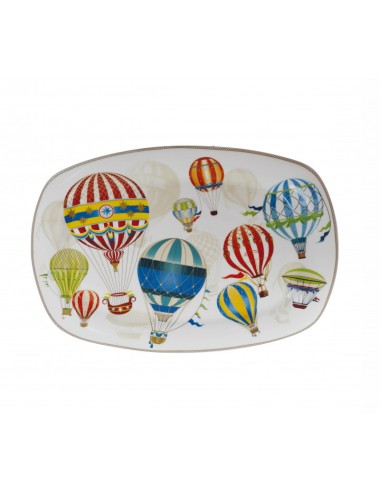 VASSOIO LE MONGOLFIERE NEW BONE CHINA -BRANDANI