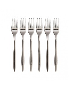 FORCHETTINA DESSERT STRETCH SET 6 PZ INOX -BRANDANI