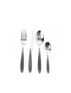 SET POSATE GREY PEARL 16 PZ INOX LUCIDO -BRANDANI