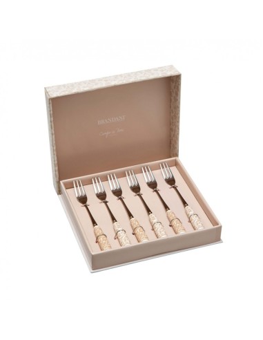 FORCHETTINA CAMPO AI FIORI SET 6 PZ INOX -BRANDANI