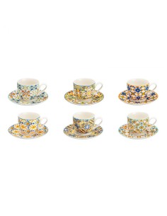 TAZZINA CAFFE' MEDICEA SET 6 PZ NEW BONE CHINA -BRANDANI