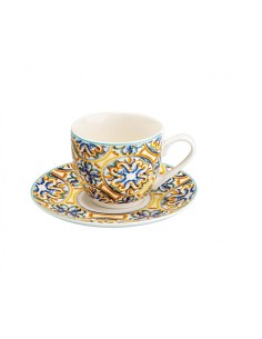 TAZZINA CAFFE' MEDICEA SET 6 PZ NEW BONE CHINA -BRANDANI 2