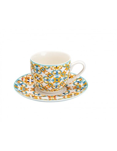 TAZZINA CAFFE' MEDICEA SET 6 PZ NEW BONE CHINA -BRANDANI