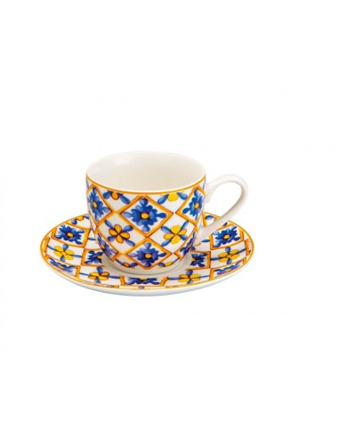 TAZZINA CAFFE' MEDICEA SET 6 PZ NEW BONE CHINA -BRANDANI