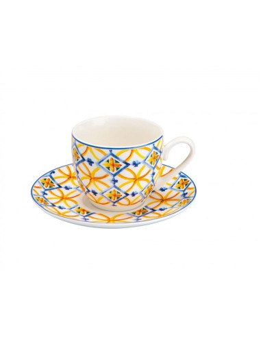 TAZZINA CAFFE' MEDICEA SET 6 PZ NEW BONE CHINA -BRANDANI