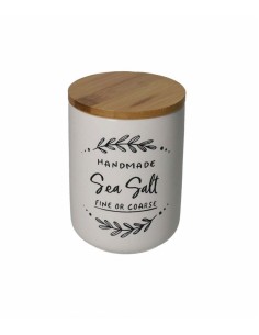 BARATTOLO SALT NEW BONE CHINA CON TAPPO IN BAMBU' -BRANDANI