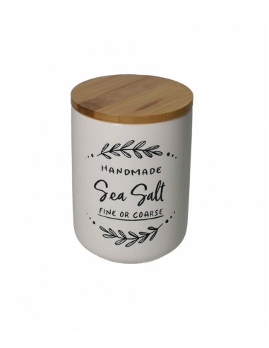 BARATTOLO SALT NEW BONE CHINA CON TAPPO IN BAMBU' -BRANDANI