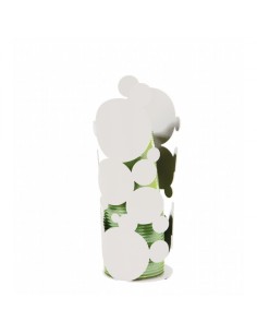 Bolle elegante e pratico porta bicchieri in metallo bianco per impreziosire piani lavoro e cucine moderne con un tocco di cla...