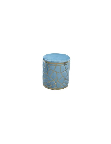 POUF AVIO VELLUTO C/TRAMA ORO METAL. -BRANDANI