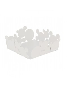 Bolle elegante e pratico vassoio svuotatasche in metallo bianco un tocco di classe nelle vostre case -CEART