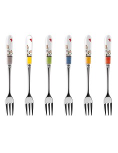 SET 6 FORCHETTINE LE CASETTE -EGAN