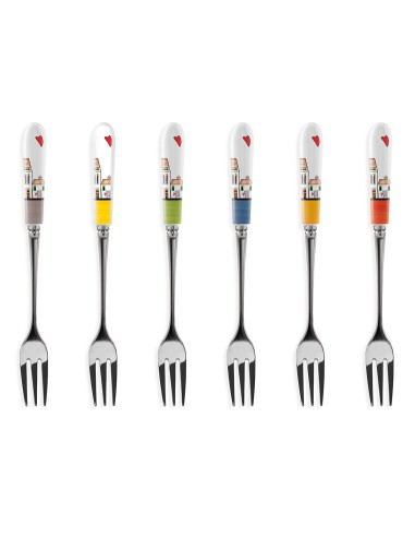 SET 6 FORCHETTINE LE CASETTE -EGAN