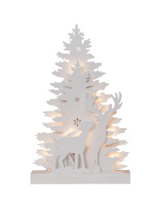Decorazione Natalizia Luminosa di Fauna Natalizia con Albero di Natale e renne da appoggio -EGLO