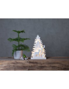 Decorazione Natalizia Luminosa di Fauna Natalizia con Albero di Natale e renne da appoggio -EGLO 2