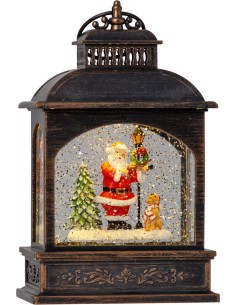 Lanterna Natalizia con Babbo Natale ed albero di natale mod. Natale - Vinter da appoggio -EGLO