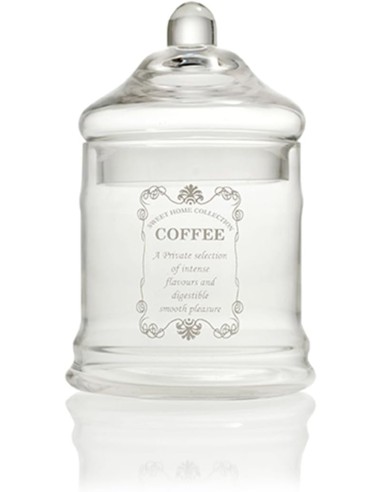 Barattolo del caffè in vetro soffiato Sweet Home Shabby -BRANDANI